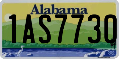 AL license plate 1AS7730