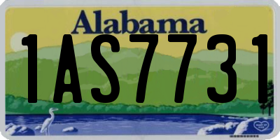 AL license plate 1AS7731