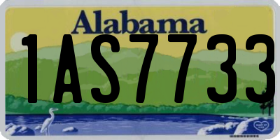 AL license plate 1AS7733