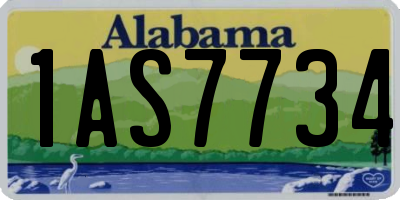 AL license plate 1AS7734