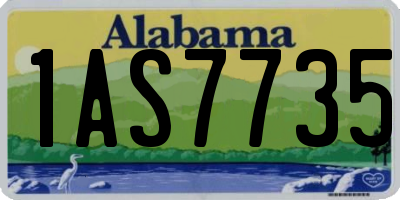 AL license plate 1AS7735