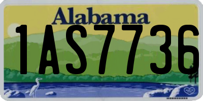 AL license plate 1AS7736