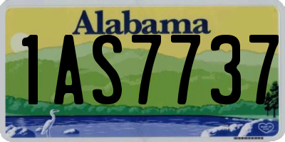 AL license plate 1AS7737
