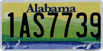 AL license plate 1AS7739