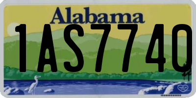 AL license plate 1AS7740