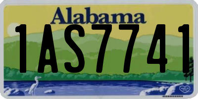 AL license plate 1AS7741