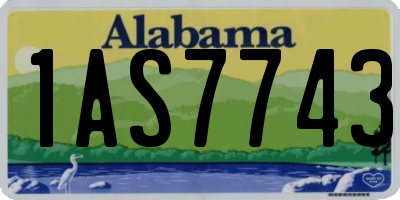 AL license plate 1AS7743