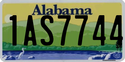 AL license plate 1AS7744