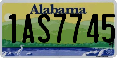 AL license plate 1AS7745