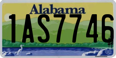 AL license plate 1AS7746