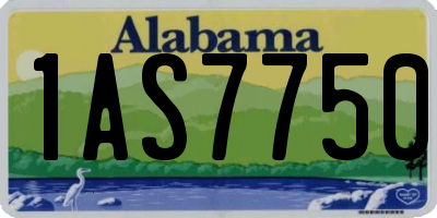 AL license plate 1AS7750