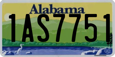 AL license plate 1AS7751