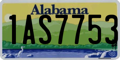 AL license plate 1AS7753