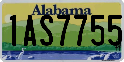 AL license plate 1AS7755