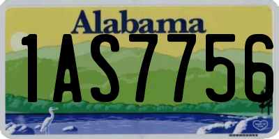 AL license plate 1AS7756