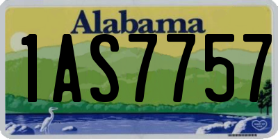 AL license plate 1AS7757