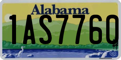AL license plate 1AS7760