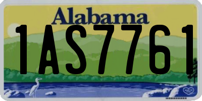 AL license plate 1AS7761