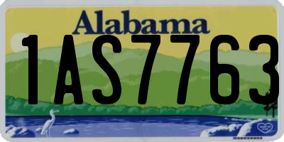 AL license plate 1AS7763