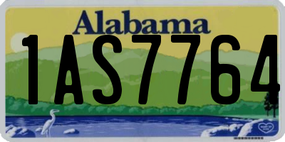 AL license plate 1AS7764