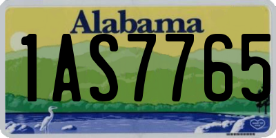 AL license plate 1AS7765