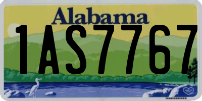 AL license plate 1AS7767