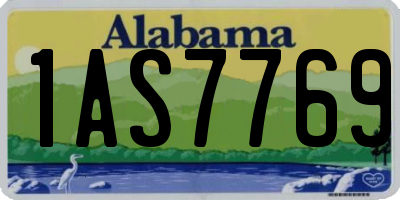 AL license plate 1AS7769