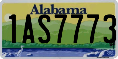 AL license plate 1AS7773
