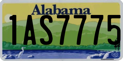 AL license plate 1AS7775