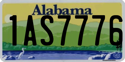AL license plate 1AS7776