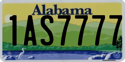 AL license plate 1AS7777