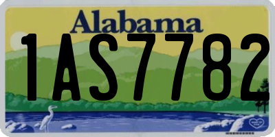 AL license plate 1AS7782