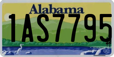 AL license plate 1AS7795