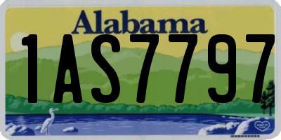 AL license plate 1AS7797