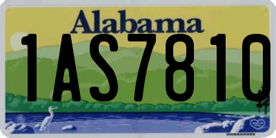 AL license plate 1AS7810