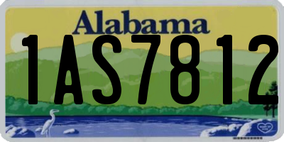 AL license plate 1AS7812