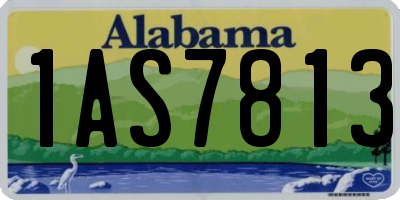 AL license plate 1AS7813