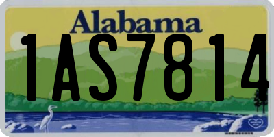 AL license plate 1AS7814
