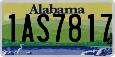 AL license plate 1AS7817