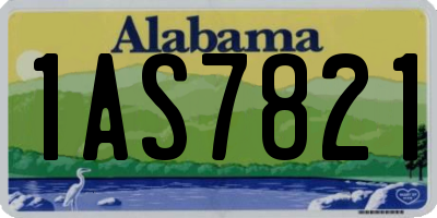 AL license plate 1AS7821