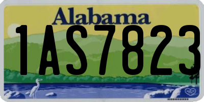 AL license plate 1AS7823