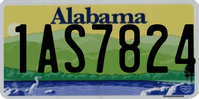 AL license plate 1AS7824