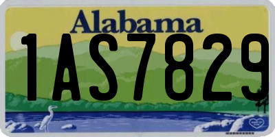 AL license plate 1AS7829