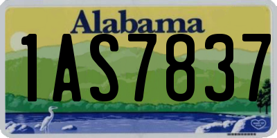 AL license plate 1AS7837