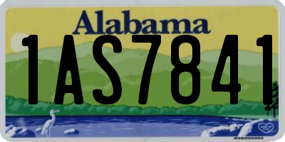 AL license plate 1AS7841