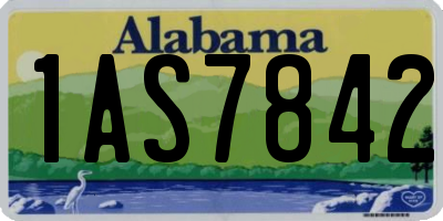 AL license plate 1AS7842