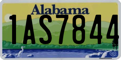 AL license plate 1AS7844