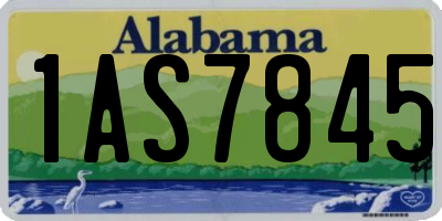 AL license plate 1AS7845