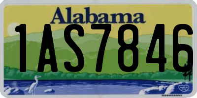 AL license plate 1AS7846