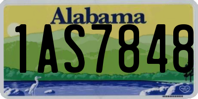 AL license plate 1AS7848